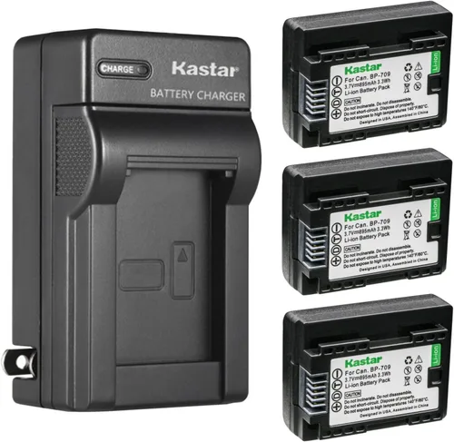 Vista 6 de Kastar Cargador de batería de pared de CA BP-709 para Canon LEGRIA HF M406 HFM406, LEGRIA HF M506 HFM506, LEGRIA HF M606 HFM606, LEGRIA HF M706