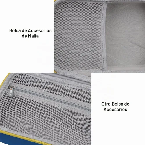 Vista 2 de Aproca - Funda para nevera LeapFrog Phonics, juego de letras magnéticas Cremallera azul-amarilla