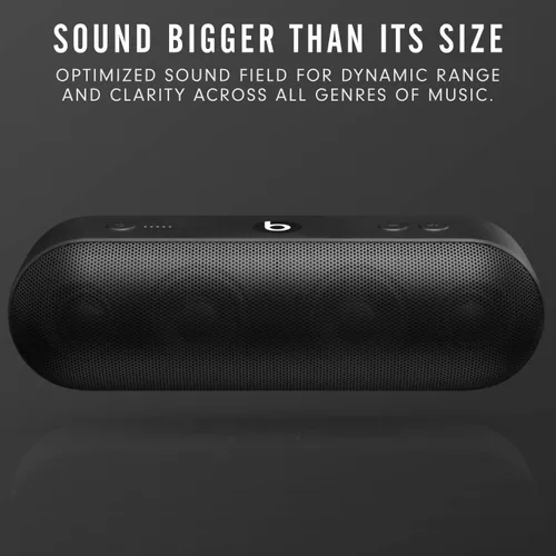 Vista 6 de Beats Pill Plus Altavoz Inalámbrico Portátil - Bluetooth Estéreo, 12 Horas de Tiempo de Escucha, Micrófono para Llamadas Telefónicas - Negro
