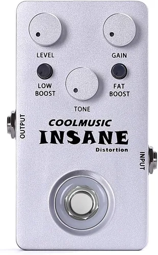 Vista 2 de COOLMUSIC C-DI01 Insane Distortion Pedal de distorsión de bajo para guitarra
