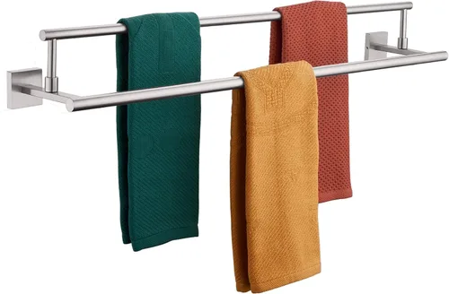 Vista 20 de Toallero de mano KOKOSIRI de 16 pulgadas, toallero de baño para estante de gabinete de baño, barras de toallas, acero inoxidable cepillado dorado