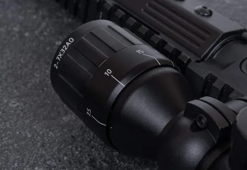 Vista 5 de Mira telescópica para rifle Monstrum 2-7x32 AO con retícula iluminada de telémetro y ajuste de paralaje