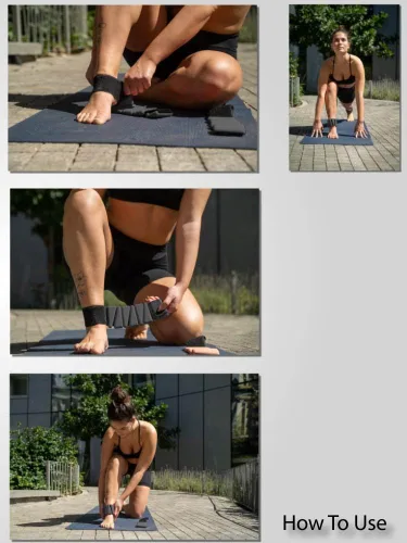Vista 7 de GAOS - Pesas de muñeca y tobillo para mujer, brazaletes ponderados para pilates, yoga, caminar y entrenamiento de fuerza, ajuste ajustable, diseño