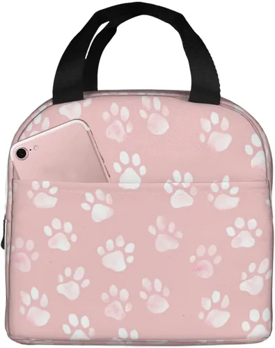 Vista 12 de Lonchera con diseño a cuadros azules aislada, bolsa térmica para almuerzo para adultos, niños, niñas, mujeres, oficina, trabajo, escuela, picnic
