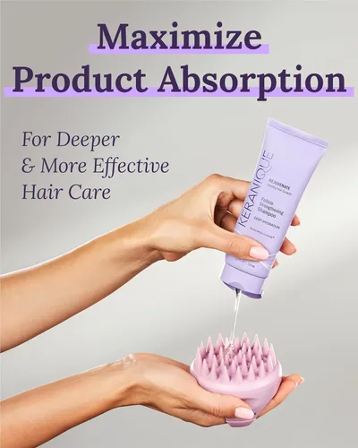 Vista 4 de Keranique Estimulador manual del crecimiento del cabello del masajeador de la terapia del cuero cabelludo para el cabello seco o mojado