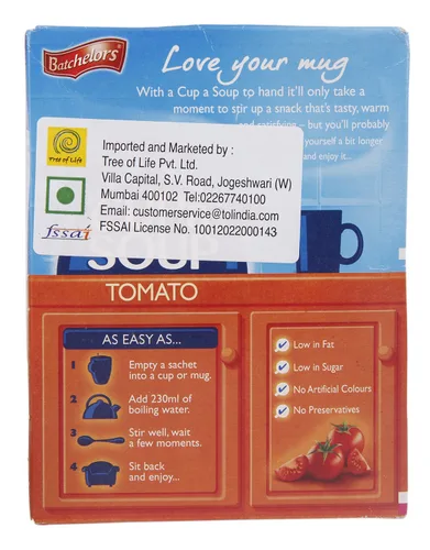 Vista 4 de Batchelors Cup a Soup Tomate 4 sobres 3.28 oz (Pack de 9)