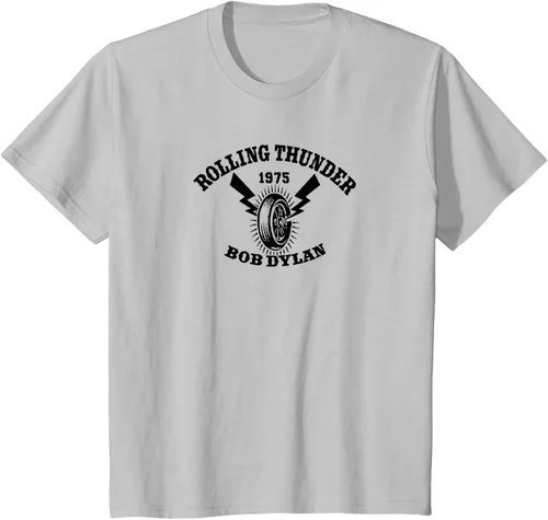 Vista 20 de Bob Dylan - Camiseta Rolling Thunder S Gris Oscuro