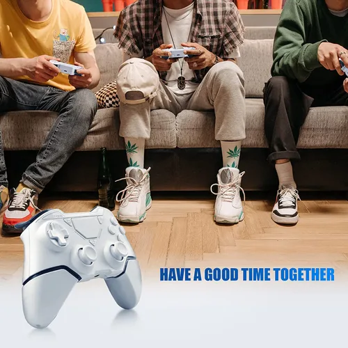 Vista 7 de Wireless Controller for PS-4,Wireless Game Controller for PS-4ProSlim Console, with Dual Vibration6-Axis Gyro SensorAudio Function compatible for PC