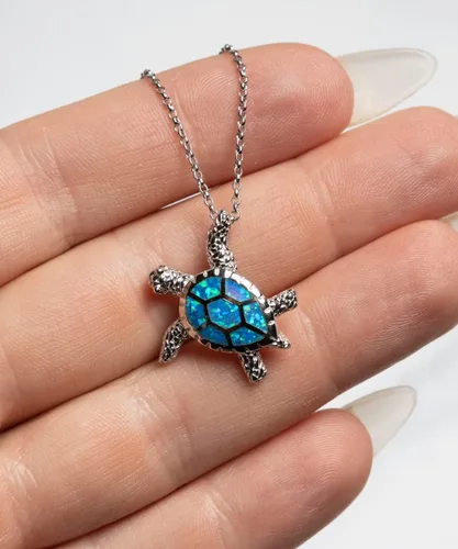 Vista 2 de Esposa sarcástica, si los sueños realmente se hacen realidad, entonces habré encontrado una manera de amarte cada una!, collar de tortuga de ópalo