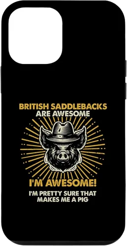 Vista 12 de iPhone 15 Pig Dad Mom Awesome - Farmer Breeder British Saddlebacks Case