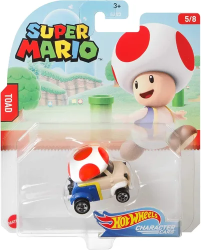 Vista 2 de Hot Wheels Coche de personajes para juegos Super Mario 2020 Series-Sapo Vehículo (5/8)