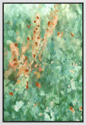 Vista 39 de SIGNFORD Lienzo enmarcado para pared, acuarela pastel, rosa, puesta de sol, nube, naturaleza, ilustraciones de área silvestre, arte moderno