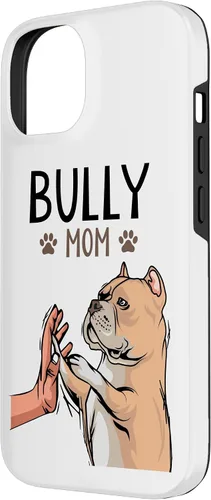 Vista 2 de Funda para iPhone 14 American Bully Mom Dog Mama Dog Dog