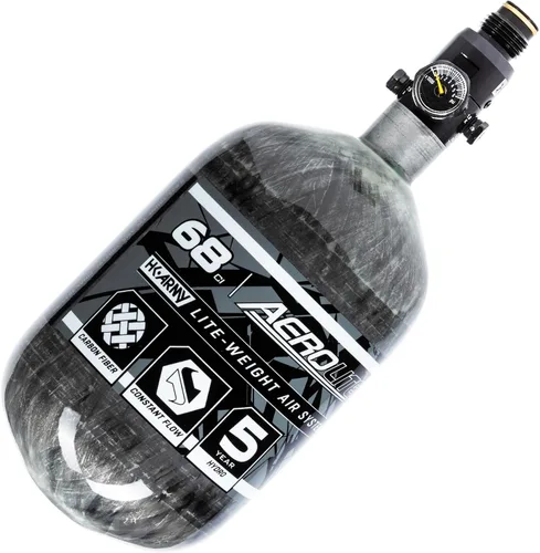 Vista 14 de HK Army Aerolite de fibra de carbono HPA Sistema de tanque de aire comprimido para paintball