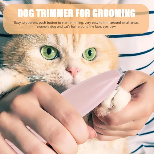 Vista 8 de Dog Paw Trimmer Pink Portable Low Noise for Cats and Dogs, ABS