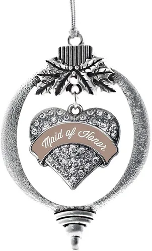 Vista 26 de Inspired Silver - Adorno con dije de hermana gemela - Adornos navideños de plata con circonitas cúbicas