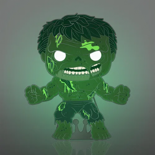 Vista 4 de Loungefly PIN POP! Pin esmaltado grande Marvel Zombie Hulk Hulk Marvel Zombies Broche coleccionable lindo para mochilas y bolsas Idea de regalo