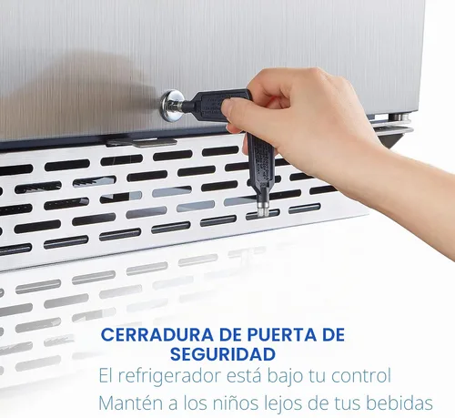 Vista 10 de Refrigerador de bebidas 24Inch 172 latas para interior/exterior Metal plateado