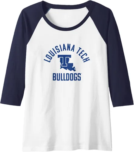 Vista 12 de Louisiana Tech Bulldogs Large One Color Raglan Baseball Tee