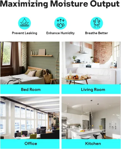 Vista 7 de Leemone Paquete de 6 Filtros de Reemplazo para Humidificador de Cama Compatible con Humidificadores de Cama con Dosel y de Guardería, Hecho