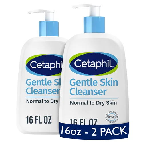 Vista 9 de Cetaphil Lavado facial, limpiador hidratante de piel suave para pieles sensibles secas a normales, 2 onzas, paquete de 12 unidades, sin fragancia