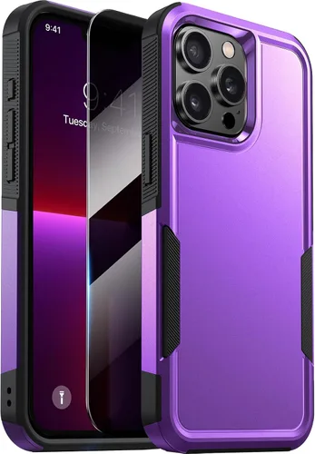 Vista 30 de Diaclara Funda diseñada para iPhone 12/iPhone 12 Pro, [con protector de pantalla de privacidad] [antiespía]