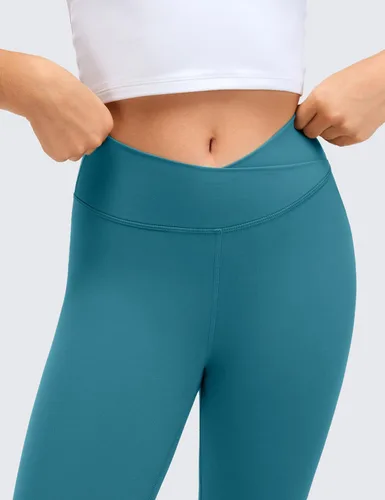 Vista 5 de CRZ YOGA Butterluxe - Leggings deportivos cruzados para niñas cintura alta en V Cross Kids Lounge Pants Yoga Active Dance Running Mallas