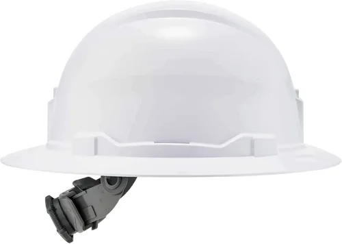 Vista 9 de Ergodyne Skullerz 8971 Class E - Casco duro con montura ligera, ala completa, almohadilla superior acolchada y banda para el sudor incluida, casco