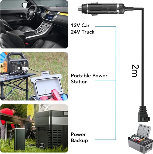 Vista 7 de Enchufe para encendedor de cigarrillos para nevera de coche compatible con Alpicool Dometic ARB ICECO Setpower Rockpals Aspenora Ausranvik AstroAI