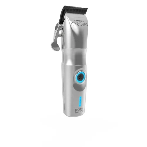 Vista 2 de GAMMA+ Cyborg - Cortadora de pelo ergonómica inalámbrica profesional de metal con motor digital sin escobillas