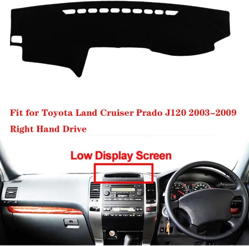 Vista 2 de Alfombrilla para Toyota Land Cruiser Prado J120 2003-2009 Pantalla baja de conducción derecha tablero cubierta tablero tablero pad alfombra alfombra