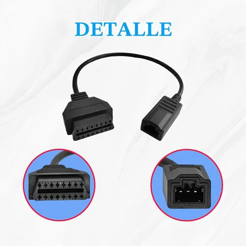 Vista 6 de Cable Adaptador OBD1 a OBD2 Compatible con Conector de 3 Pines para Honda, Adaptador de 3 Pines OBD1 a 16 Pines OBD2 para Vehículos Antiguos