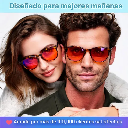 Vista 5 de Orange Blue Light Blocking Glasses for Better Sleep - 99.5% Premium Acetate Migraine Glasses for Women & Men Mármol negro