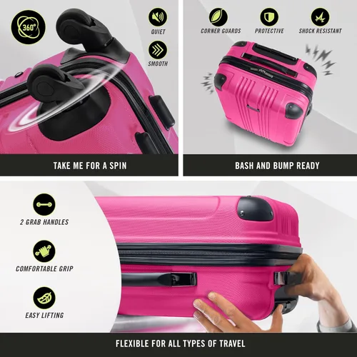 Vista 7 de Kenneth Cole Reaction Out Of Bounds - Equipaje de transporte vertical, Magenta), 5705042