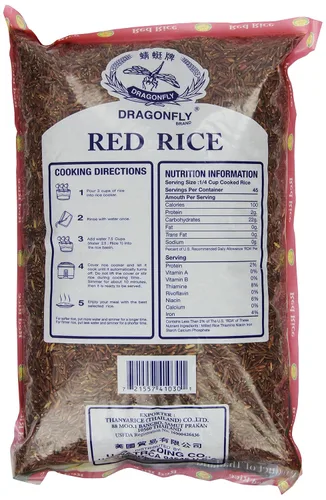 Vista 2 de Dragonfly Arroz rojo, 5 libras