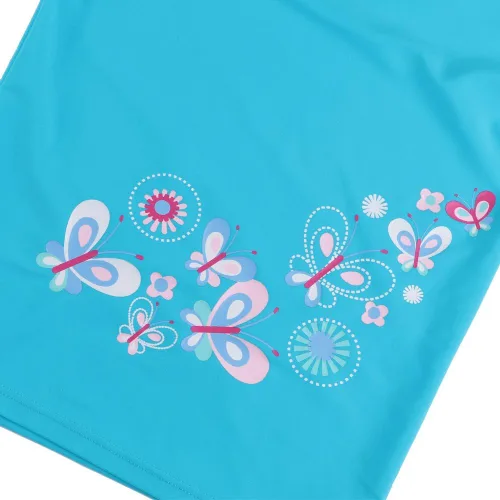 Vista 5 de TFJH E Traje de baño para niñas UPF 50+ UV traje de baño de dos piezas Sunsuit 2-6 años