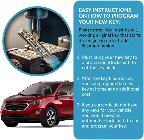 Vista 6 de Keyless2Go, repuesto de mando a distancia sin llave, 4 botones flip, llavero de auto para OHT01060512 (2 unidades)
