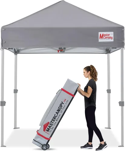 Vista 42 de MASTERCANOPY - Toldo plegable estilo tienda de campaña de 10 x 10 pies, de montura instantánea y para uso comercial, con una bolsa con ruedas