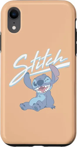Vista 8 de Funda para iPhone 14 Disney Lilo & Stitch Winking Stitch Retrato