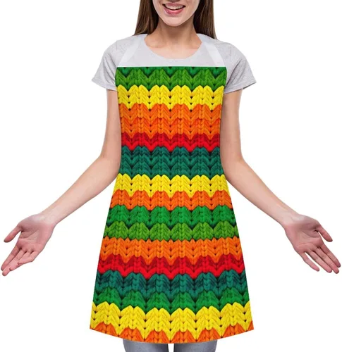 Vista 19 de Delantal de moda para mujer, resistente al agua, babero de bolsillo grande para cocina, lavavajillas