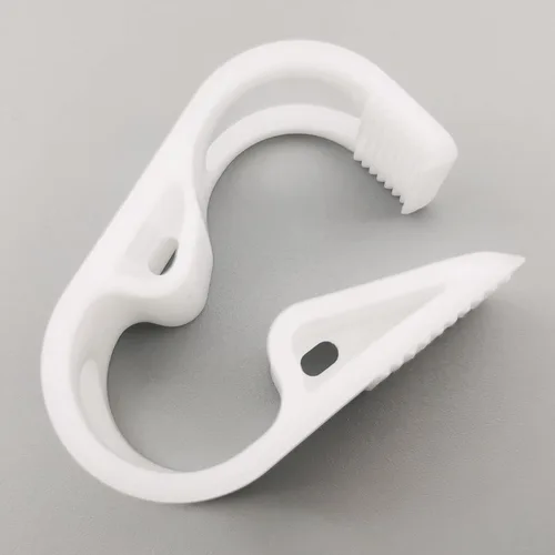 Vista 14 de Abrazadera de tubo de plástico PBT de 284.0 °F resistente al calor, clip de tubo ajustable, abrazadera de manguera de control de flujo industrial
