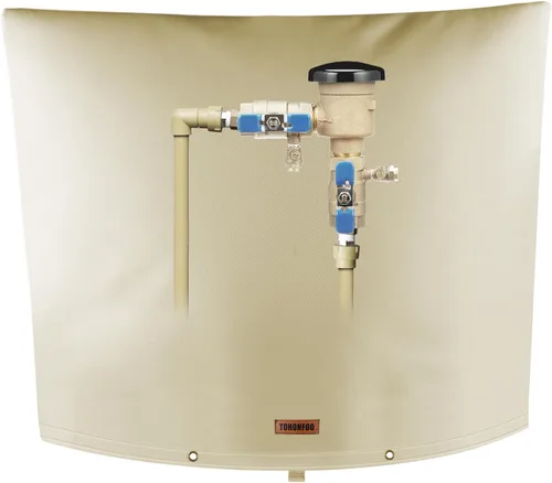 Vista 13 de Cubierta aislante de tubería para prevención de reflujo (5°F) – Bolsa aislada para válvula de aspersor de riego – Cubierta de bomba de pozo de agua