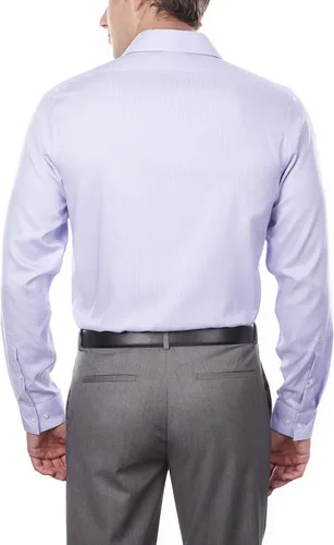 Vista 2 de Calvin Klein - Camisa de vestir ajustada a cuadros, ajuste elástico, para hombre, no necesita planchado