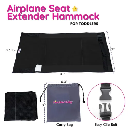 Vista 5 de Cama de Avión para Niños Pequeños - Cama de Avión para Niños Pequeños - Cama de Avión para Niños - Artículos Esenciales de Viaje en Avión para Bebés