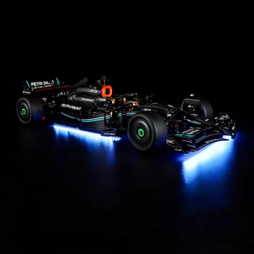 Vista 9 de GEAMENT Kit de luces de bloques de versión mejorada para el modelo de construcción Creator Expert Ford Mustang, compatible con el auto Lego 10265