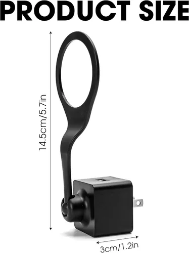 Vista 2 de Marsrut Cargador USB Nest Camera Plug Mount: 360 rótula ajustable de pared de toma de corriente alterna soporte para cámara interior, sin cables ni