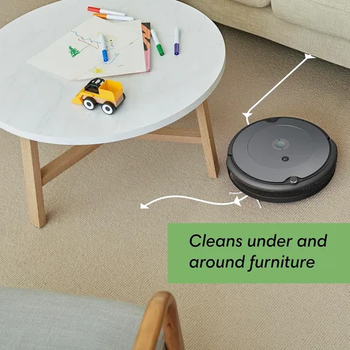 Vista 15 de iRobot Roomba 676 Robot Aspirador con conectividad Wi-Fi, compatible con Alexa, bueno para pelo de mascotas, alfombras, suelos duros, carga