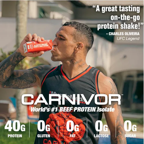 Vista 4 de MuscleMeds Carnivor RTD Sampler Pack de proteínas listas para beber, sin lactosa, sin azúcar, proteína aislada de res, construcción muscular