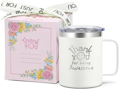 Vista 18 de DLOCCOLD Regalos de agradecimiento para hombres por ser impresionante taza para compañeros de trabajo, día de cumpleaños para mujeres