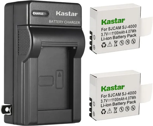 Vista 5 de Kastar Cargador de batería de pared AC para Victure AC200 AC400 AC420 AC700 AC800 AC820 AC900 AC920, WiMiUS Q1 Q2 Q4, Zabia ZOTO, Wavetown DV-A9